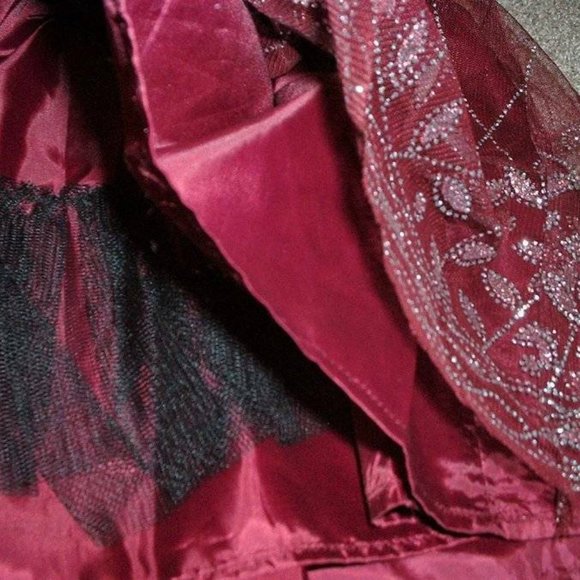 Blueberi Boulevard Toddler Girls Sparkly Flower Holiday Formal Dress Size 2T NWT - Picture 4 of 5